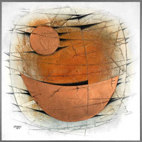 Letní podvečer (50x50 cm)