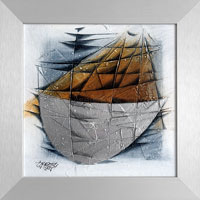 Na úpatí vulkánu (20x20 cm, s rámem 25x25 cm)