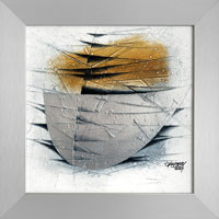 Poledn paprsky (20x20 cm, s rmem 25x25 cm)