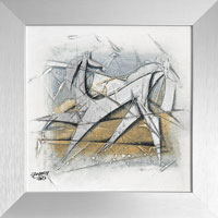 Správná dvojka (20x20 cm, s rámem 25x25 cm)