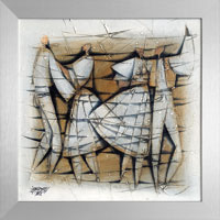 Ty muziko pkn hraj (30x30 cm, s rmem 35x35 cm)