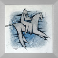 Za svitu msce (30x30 cm, s rmem 35x35 cm)